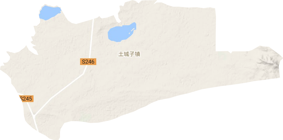 土城子鎮地形圖