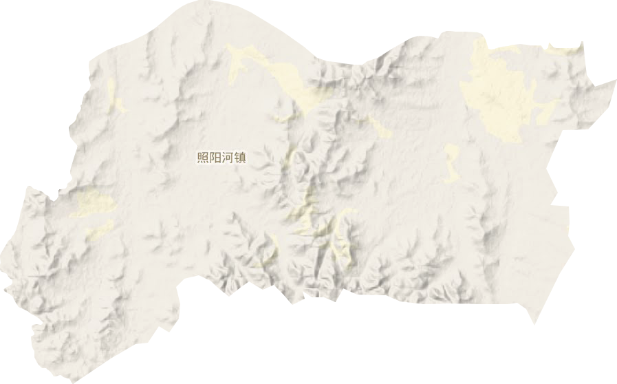 照陽河鎮地形圖