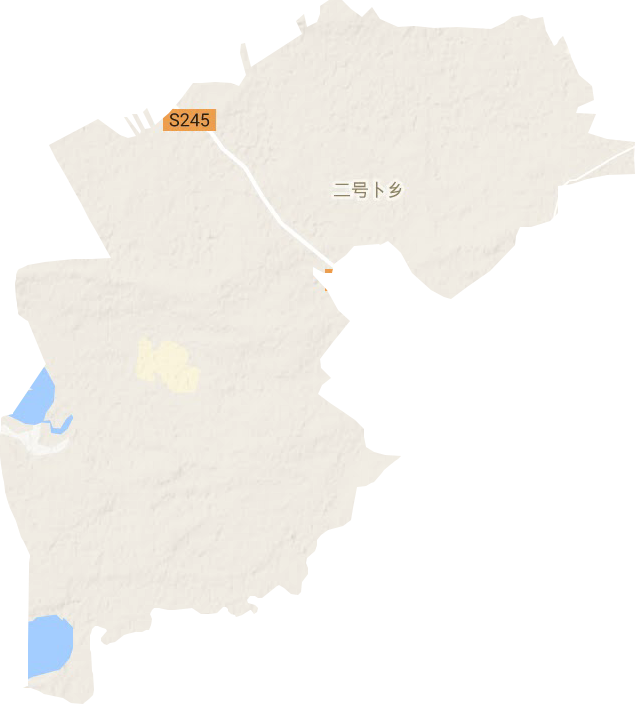 二號(hào)卜鄉(xiāng)地形圖