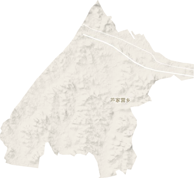 蘆家營鄉地形圖