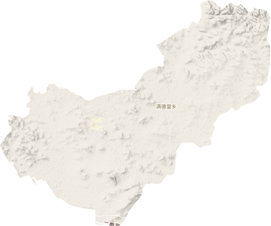 滿德堂鄉地形圖