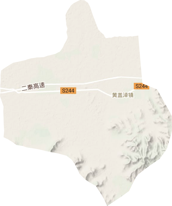 黃蓋淖鎮地形圖
