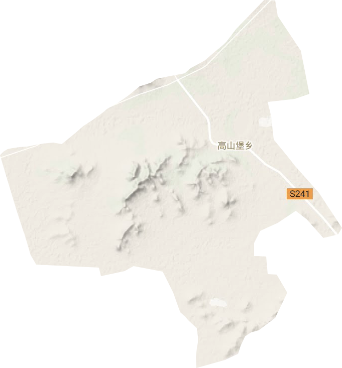 高山堡鄉地形圖