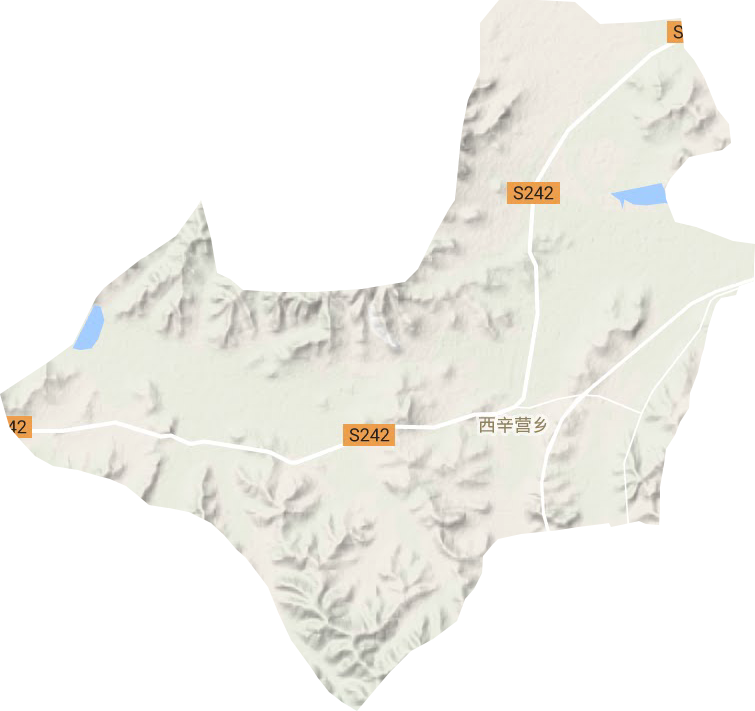 西辛營鄉地形圖