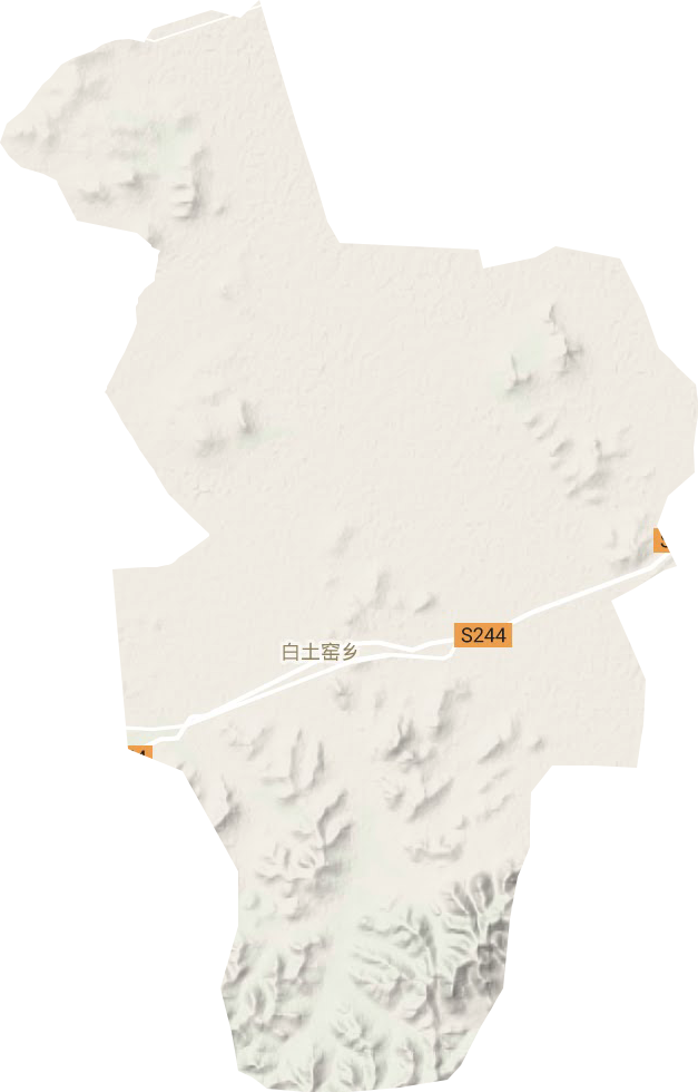 白土窯鄉地形圖