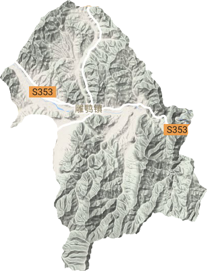 雕鄂鎮地形圖