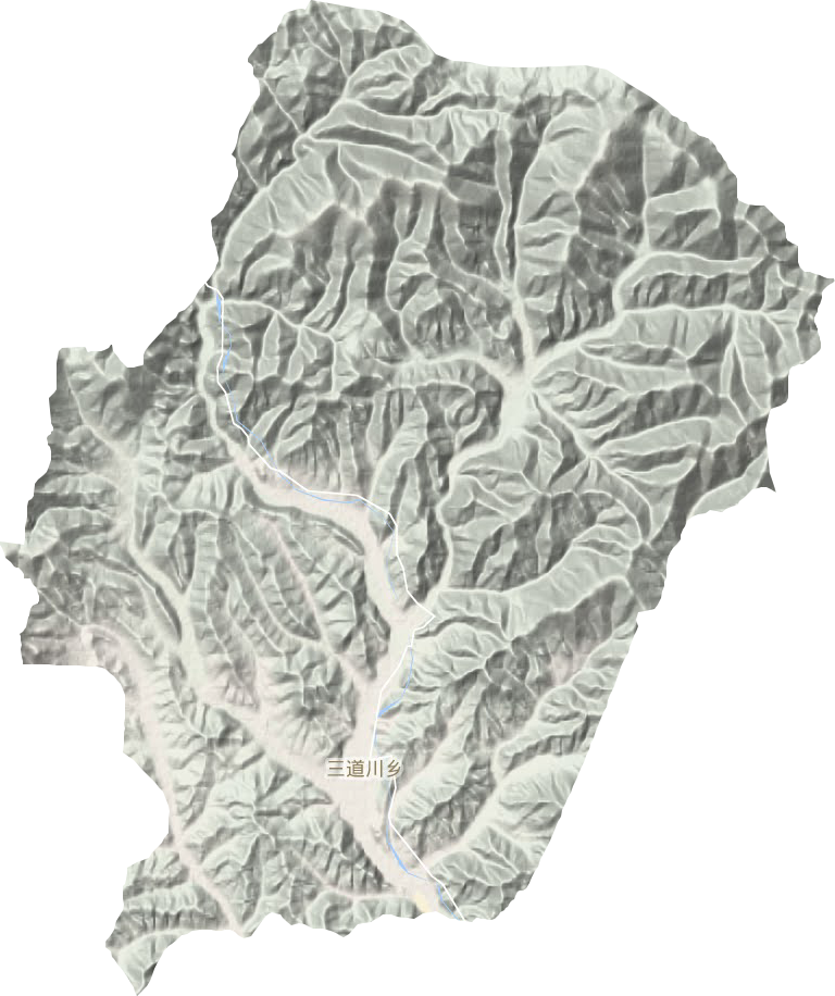 三道川鄉地形圖