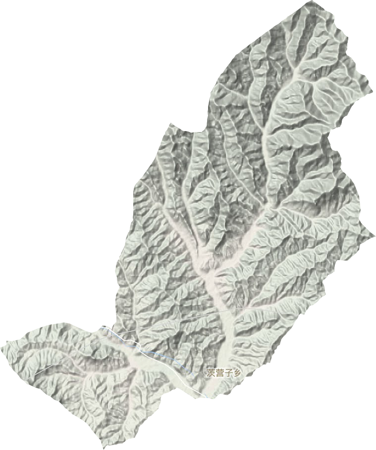 茨營子鄉地形圖