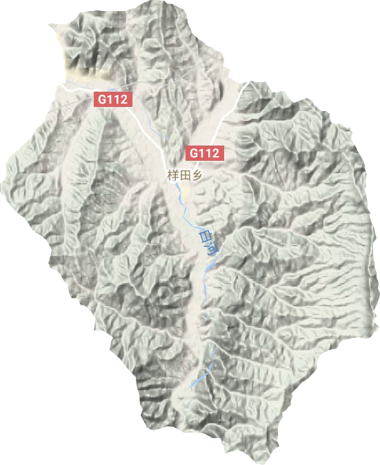 樣田鄉地形圖
