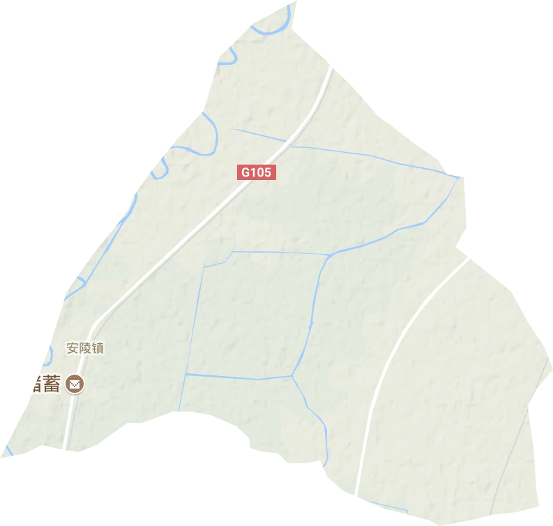 安陵鎮地形圖