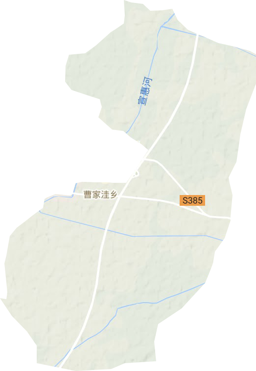 曹家洼鄉地形圖