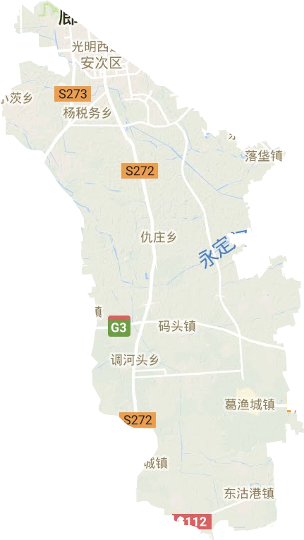 安次區(qū)地形圖