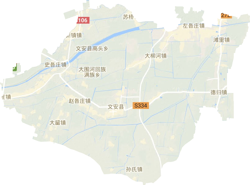 文安縣地形圖