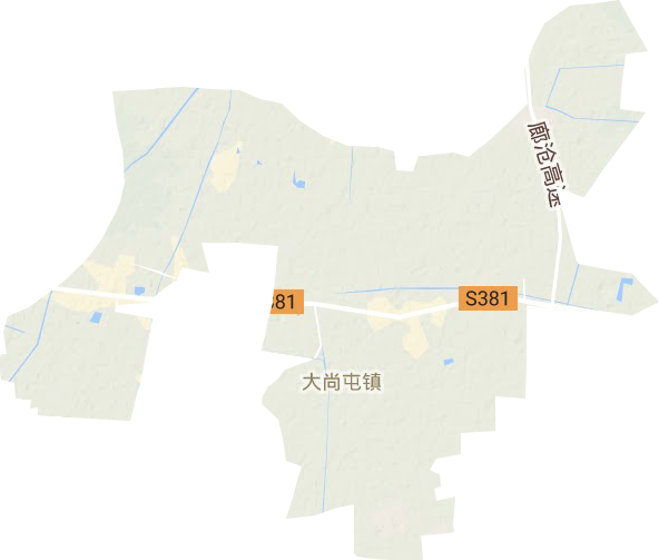 大尚屯鎮(zhèn)地形圖