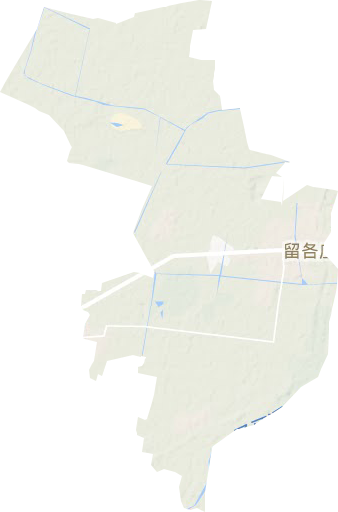 留各莊鎮地形圖