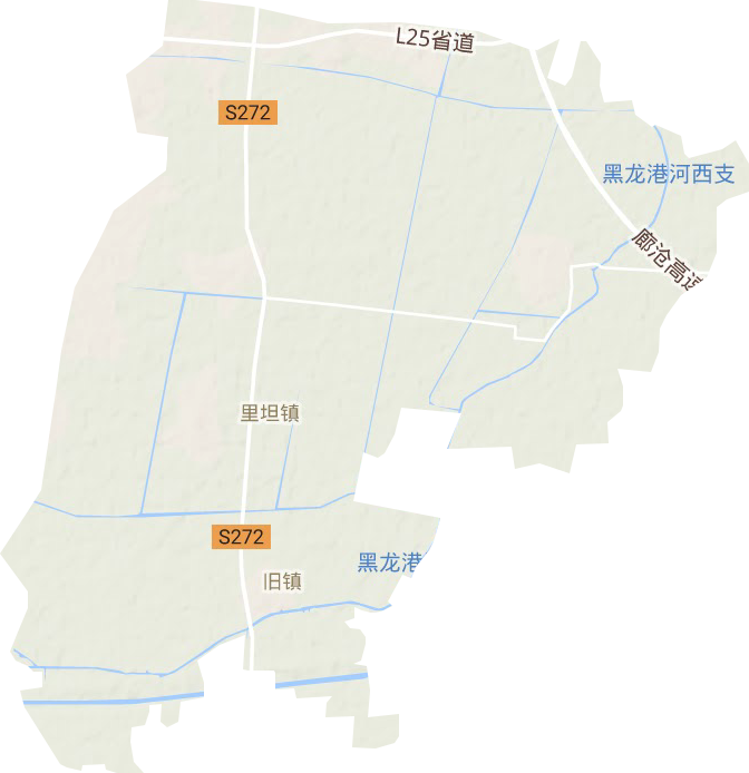 里坦鎮(zhèn)地形圖