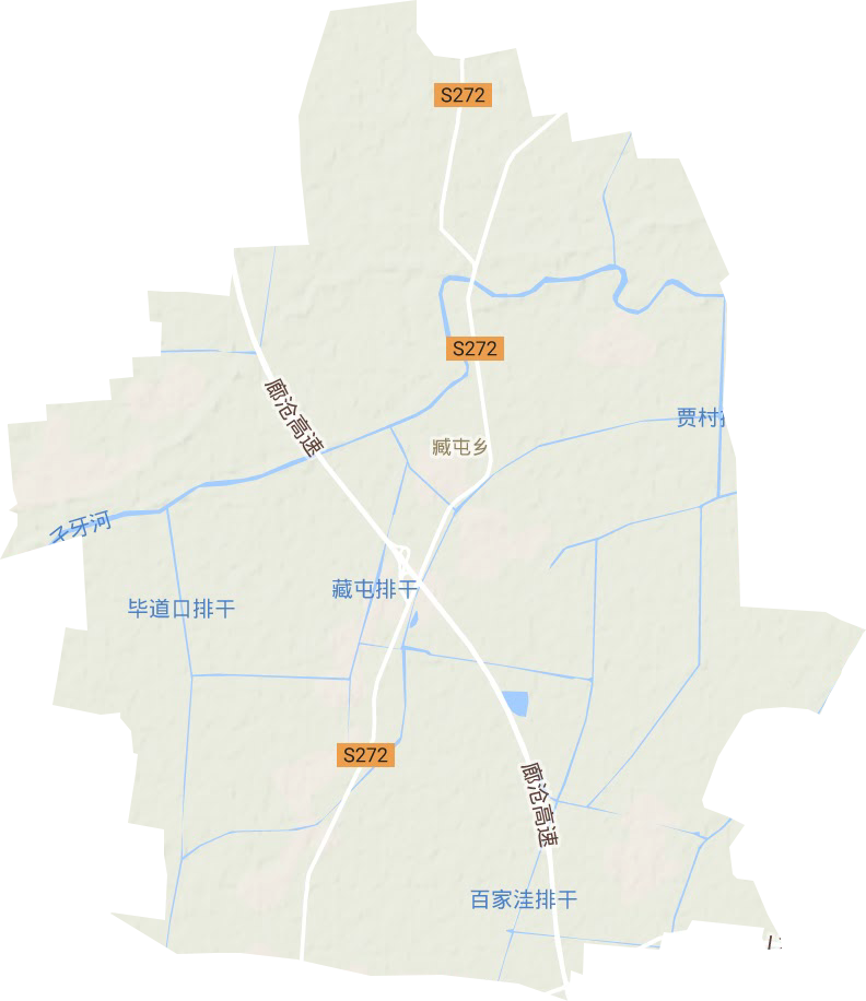 臧屯鄉地形圖