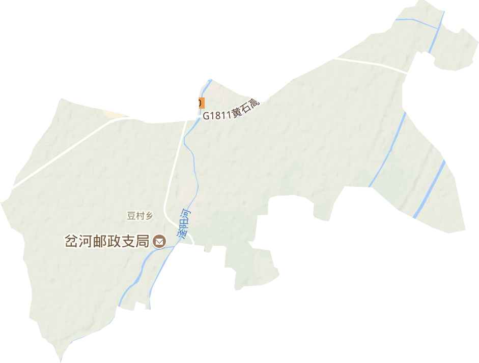 豆村鄉(xiāng)地形圖