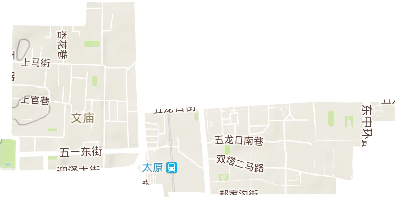 文廟街道地形圖