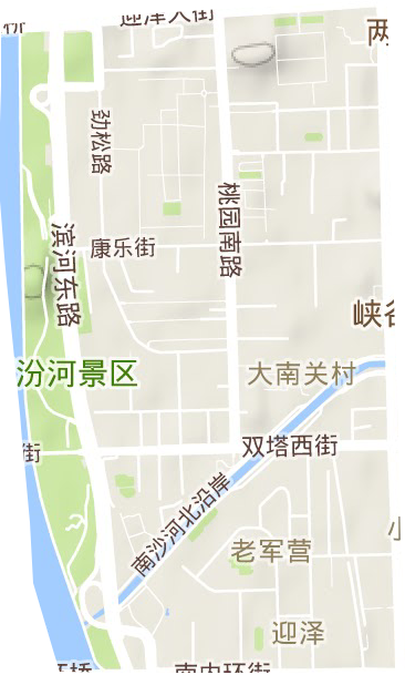 老軍營街道地形圖