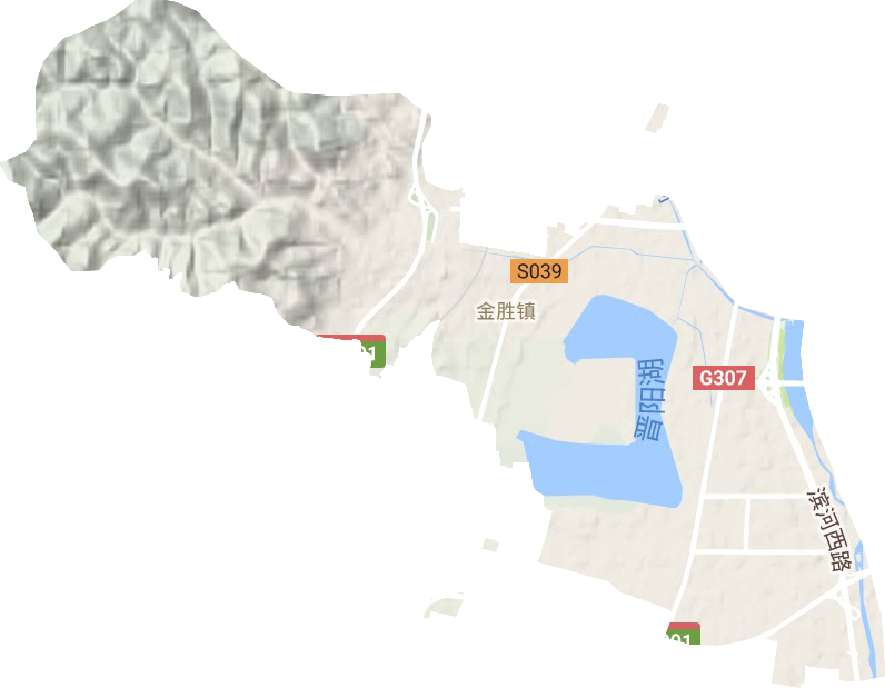 金勝鎮地形圖