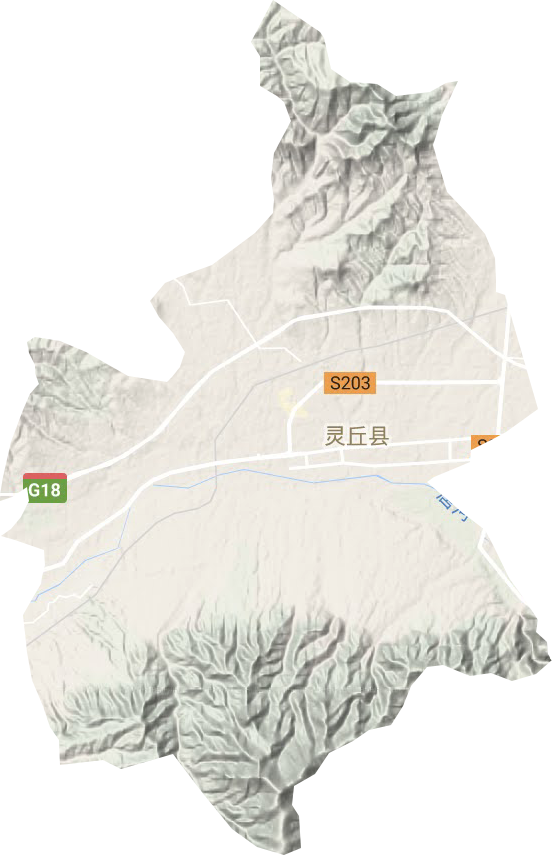 武靈鎮地形圖