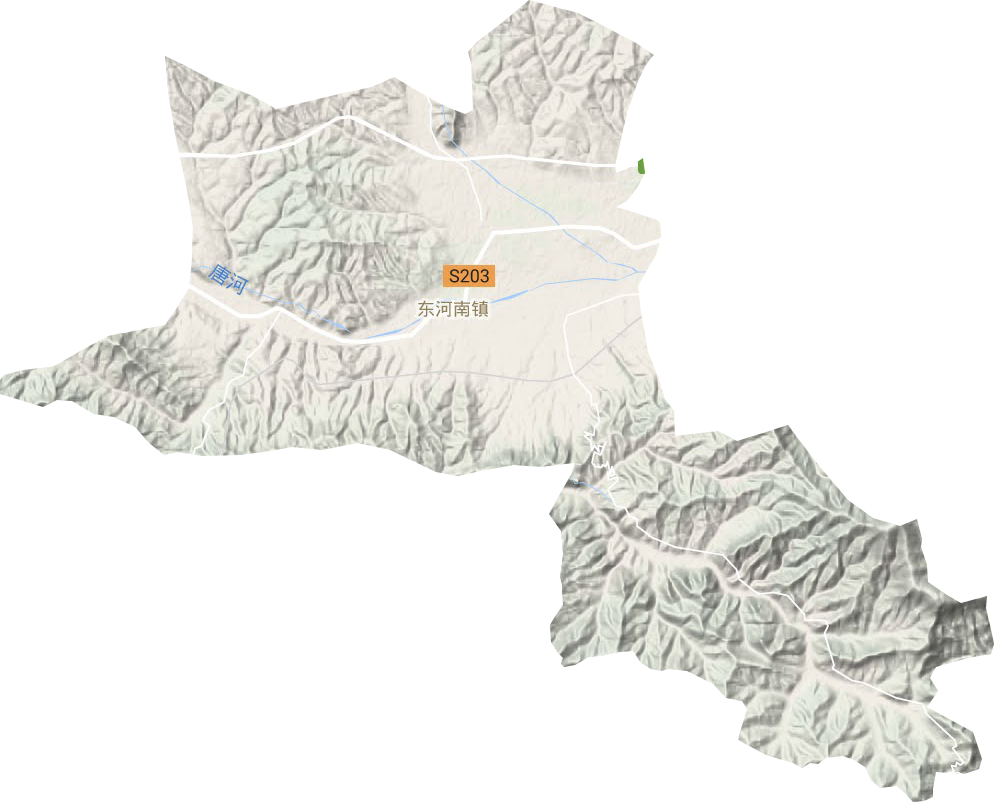 東河南鎮地形圖