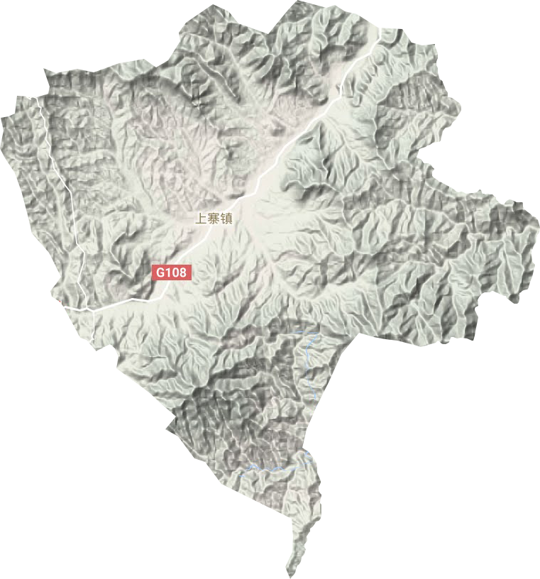 上寨鎮地形圖