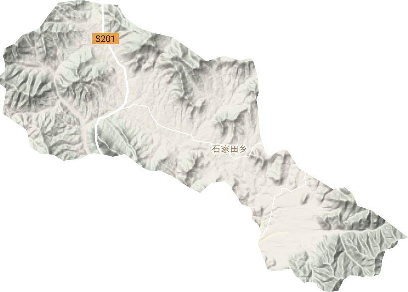 石家田鄉地形圖
