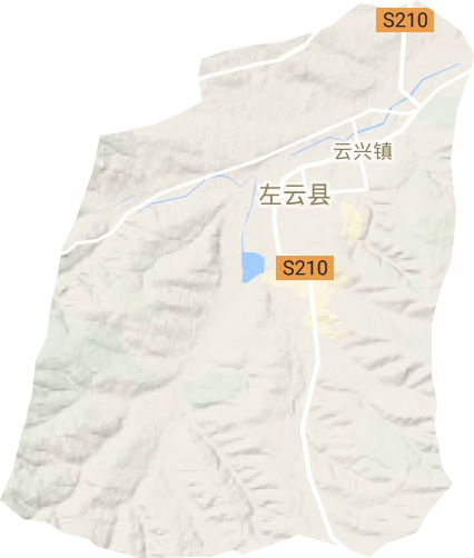云興鎮(zhèn)地形圖