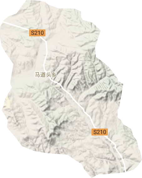馬道頭鄉(xiāng)地形圖