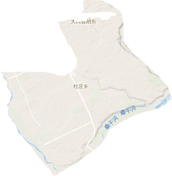 杜莊鄉地形圖