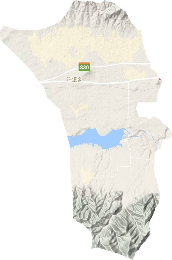 許堡鄉地形圖