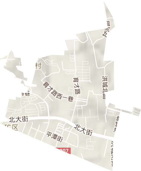 平潭街街道地形圖