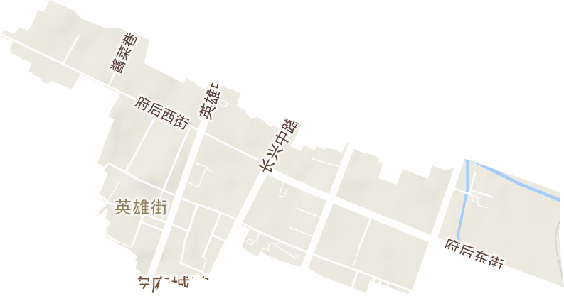 英雄中路街道地形圖