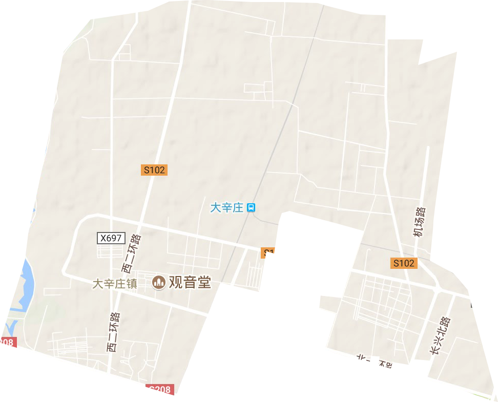 大辛莊鎮(zhèn)地形圖