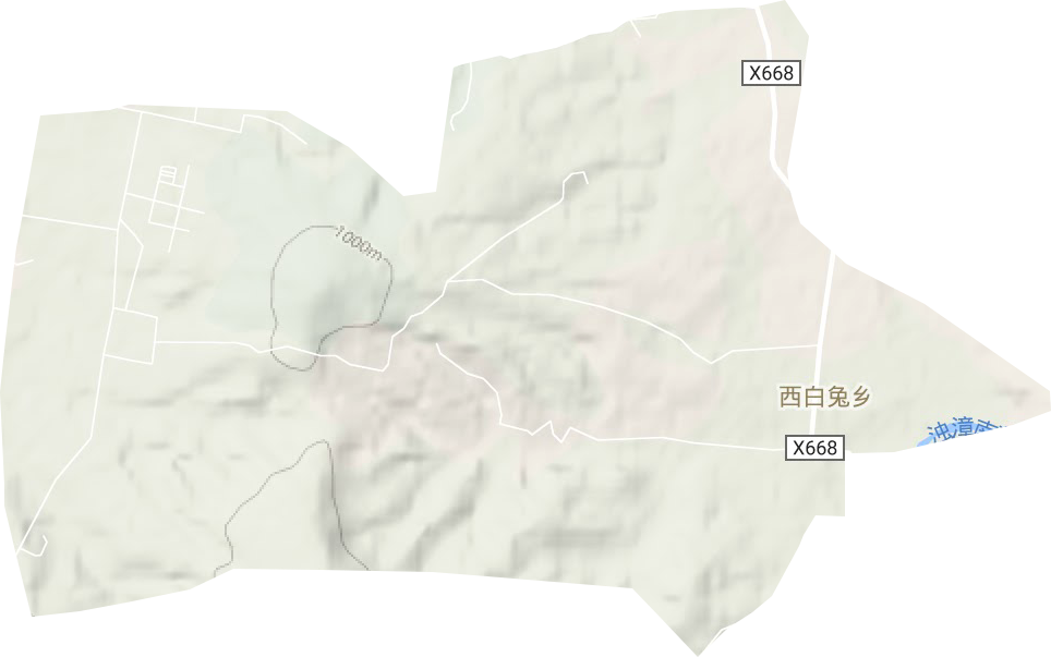 西白兔鄉地形圖