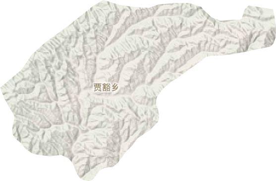 賈豁鄉地形圖