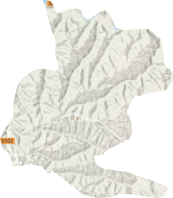 上司鄉地形圖