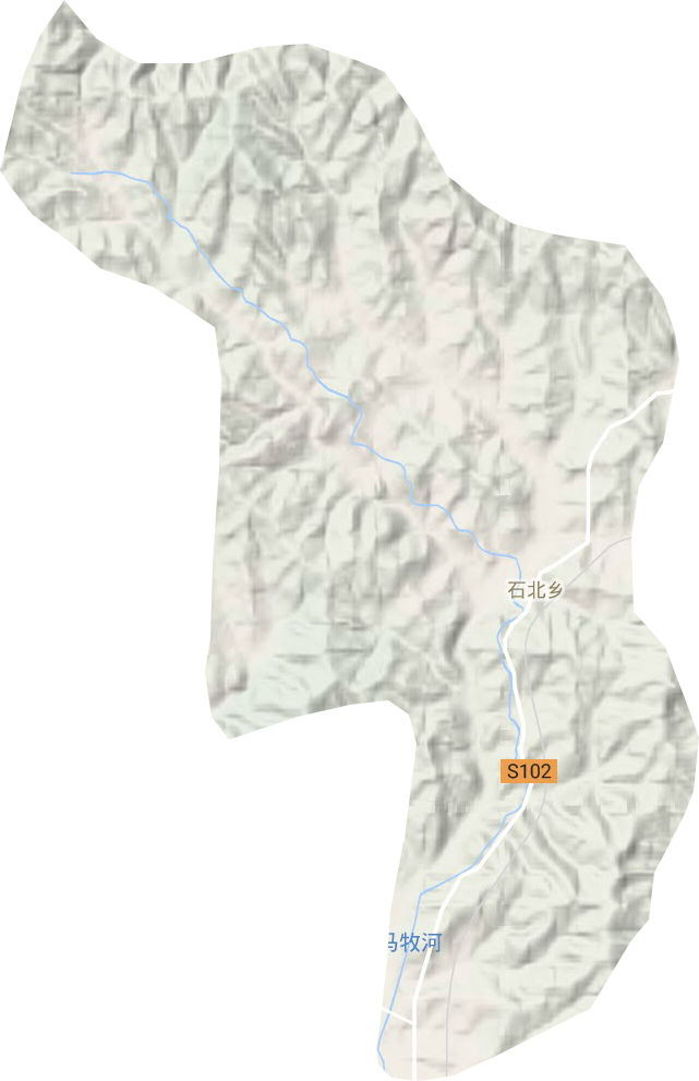 石北鄉地形圖