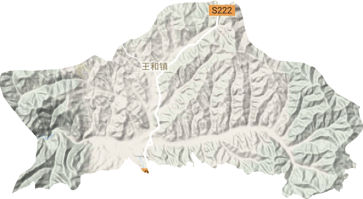 王和鎮地形圖