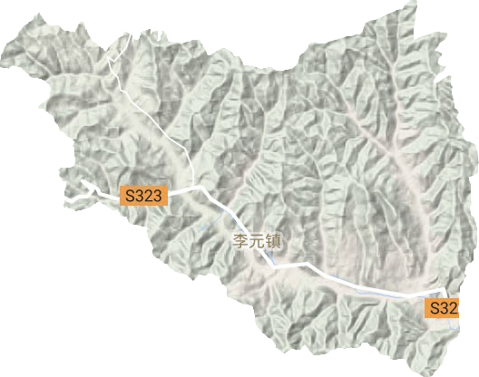 李元鎮(zhèn)地形圖