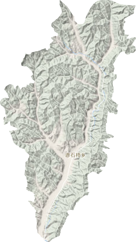赤石橋鄉地形圖