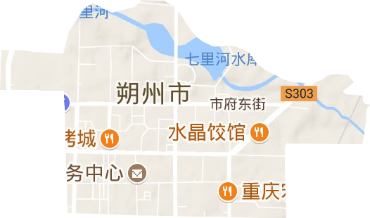 北城街道地形圖