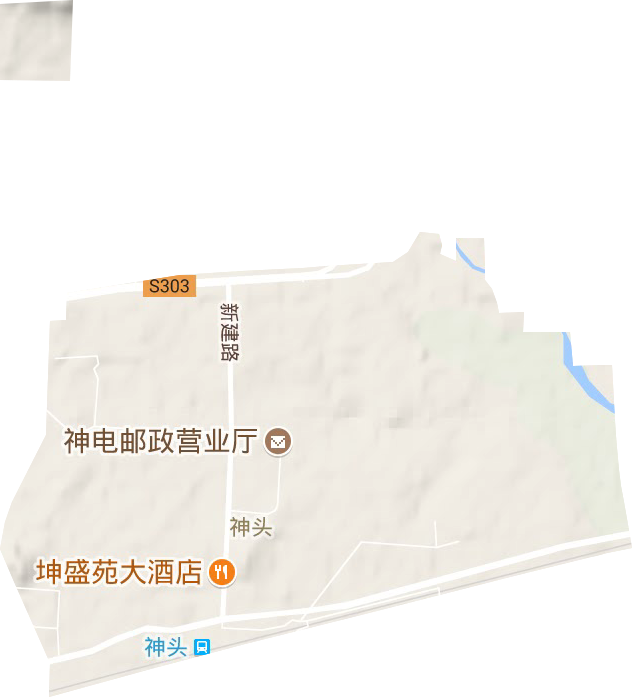 神頭街道地形圖