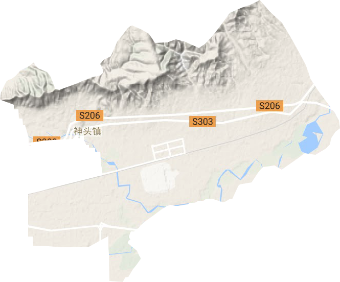 神頭鎮地形圖