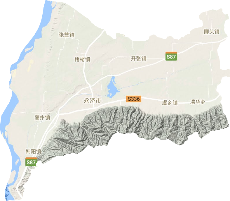永濟市地形圖