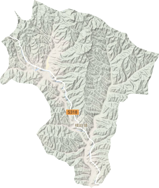 橫嶺鎮(zhèn)地形圖