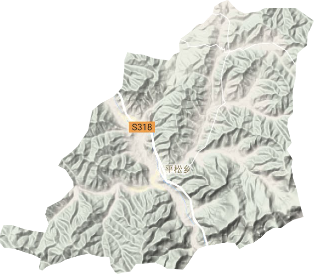 平松鄉地形圖