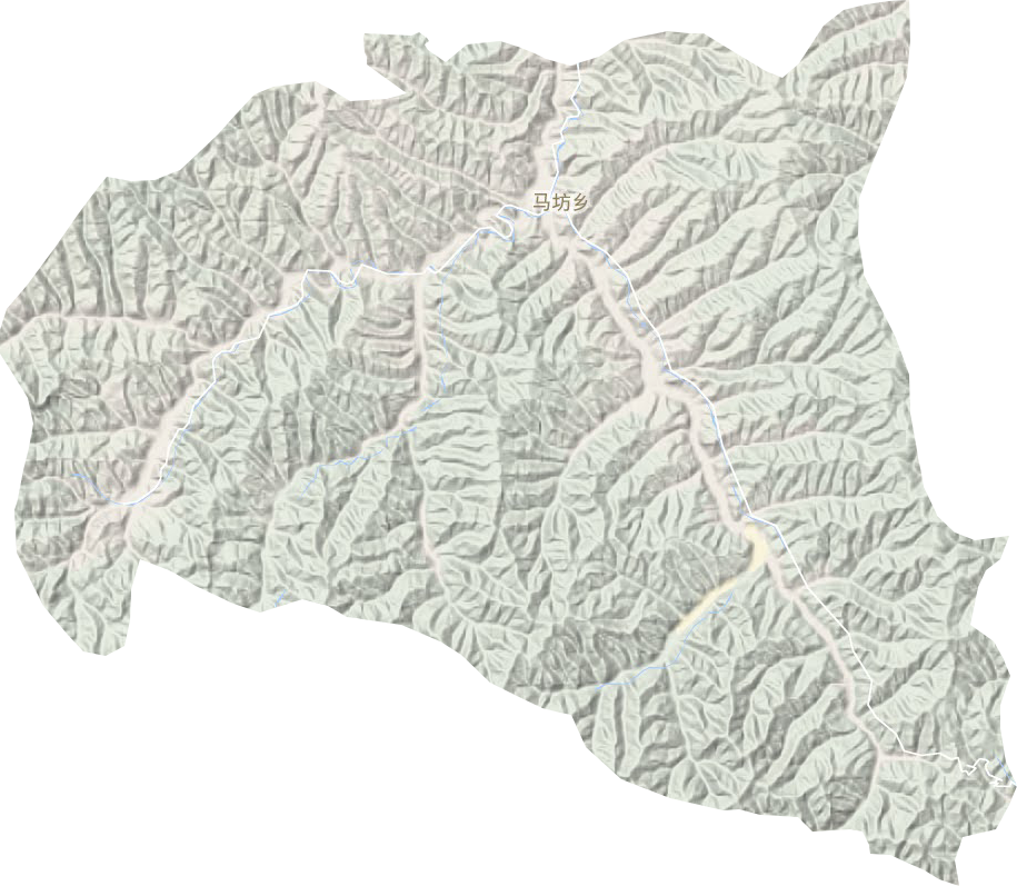 馬坊鄉(xiāng)地形圖